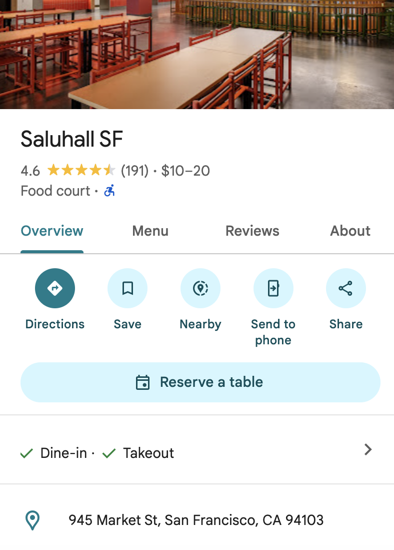 Saluhall food court