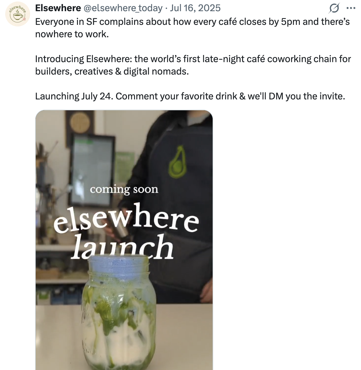 People in SF complaining about lack of open coffee shops