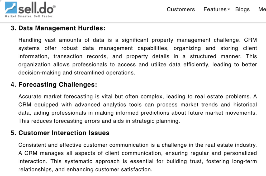 Real estate pain points article