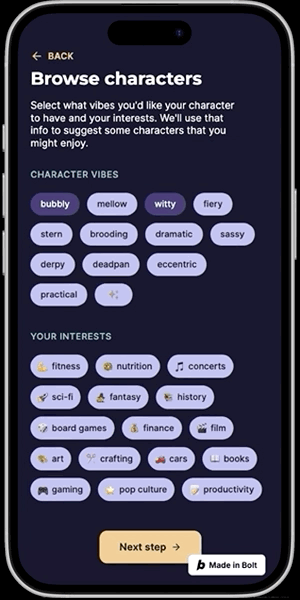 User adding a new notification