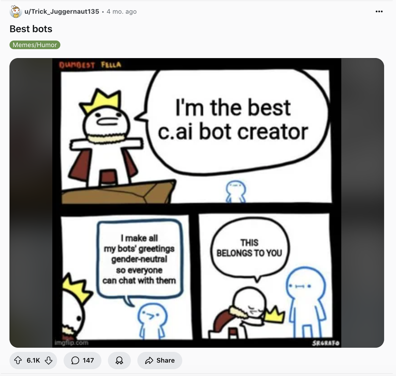 Character.ai pain point: inclusive addressing