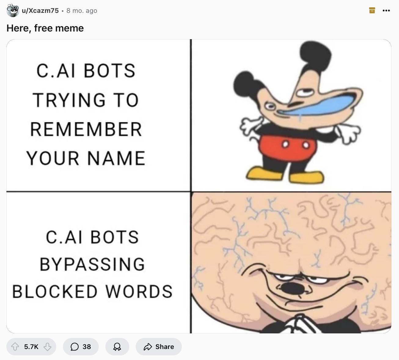 Character.ai pain point: depersonalized interaction