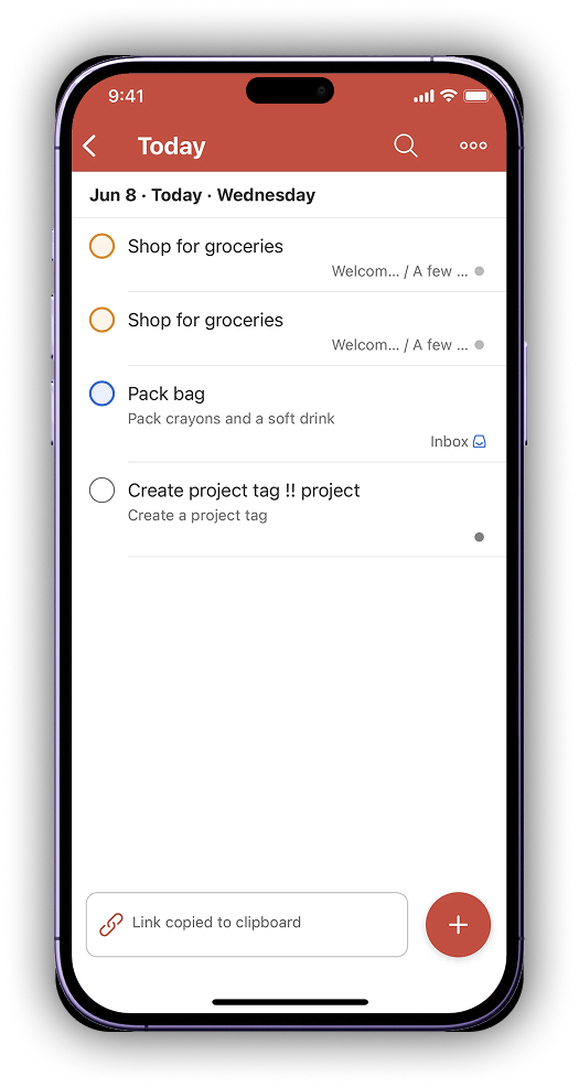 Todoist notifications, for comparison