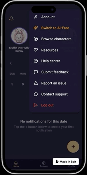Mental health resources screen